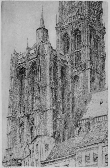 Jules De Bruycker, De kathedraal van Antwerpen (1900-1945), Museum Plantin-Moretus, Antwerpen