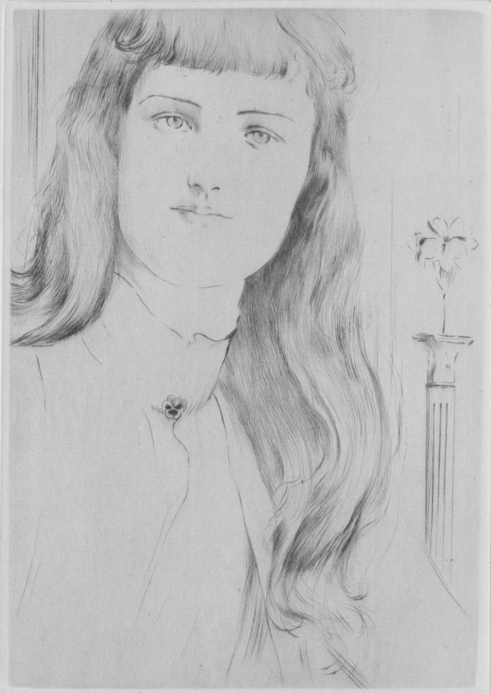 Fernand Khnopff, Haarstudie (1898), Museum Plantin-Moretus, Antwerpen