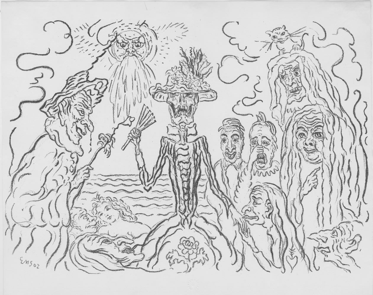 James Ensor, Les masques (1922), Museum Plantin-Moretus, Antwerpen