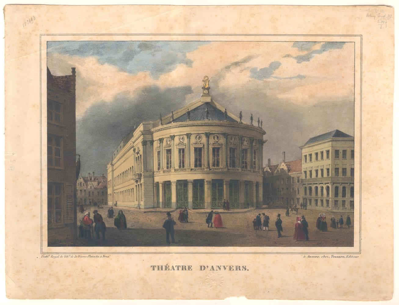 Tessaro & Cie (uitgever), De Bourlaschouwburg, PK.MP.06220, Collectie Stad Antwerpen, Museum Plantin-Moretus