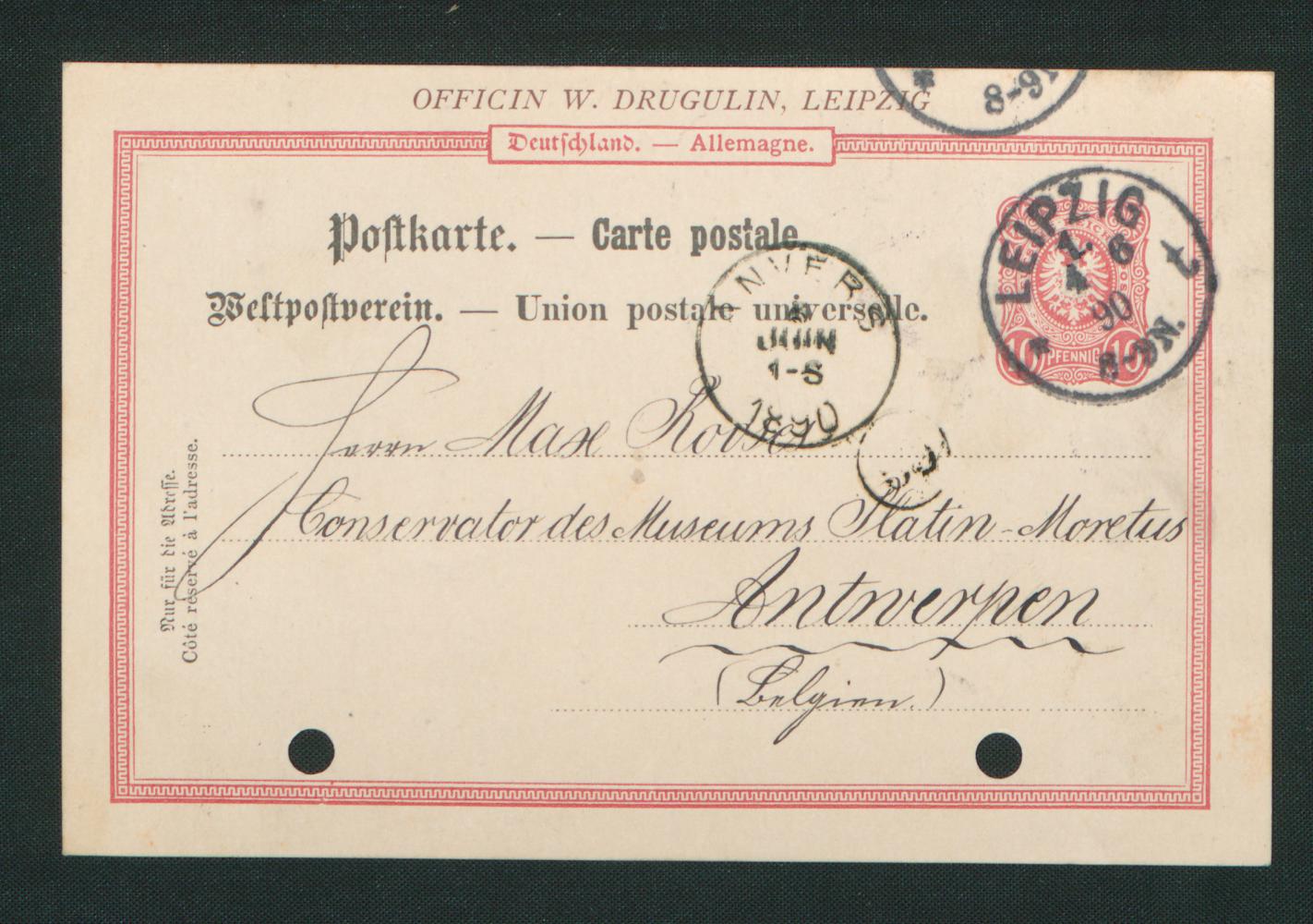 Collectie stad Antwerpen, Museum Plantin-Moretus, Arch. 199, Reeks ingekomen brieven van/aan Max Rooses, secretaris van de Boekwezendag