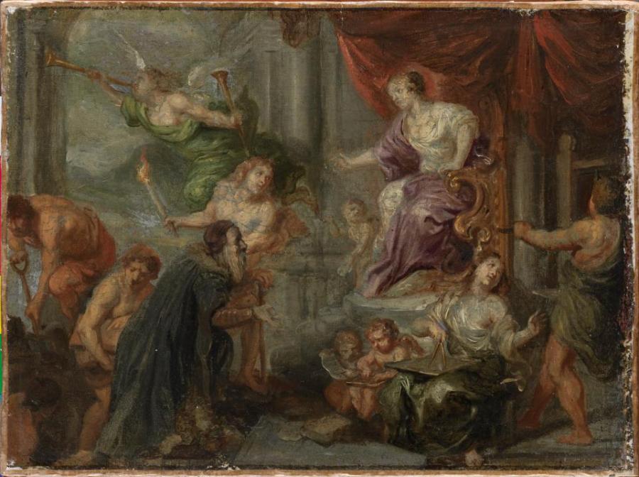 Aanwinst | een unieke olieverfschets van de barokschilder Theodoor Boeyermans