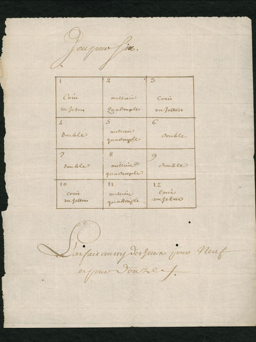 Reconstructie en uittesten van het spel Cavagnole