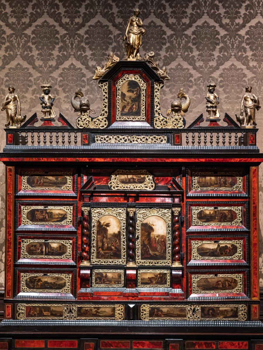 Rosewood curio cabinet