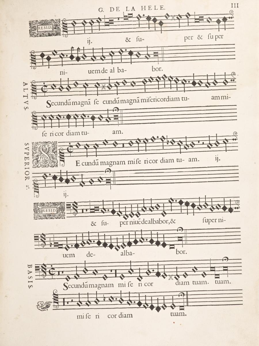 Hele, George de la, Lassus, Orlandus, Rore, Cyprianus de, Octo missae quinque, sex et septem vocum, o:lvd:2036159, Collectie Stad Antwerpen, Museum Plantin-Moretus