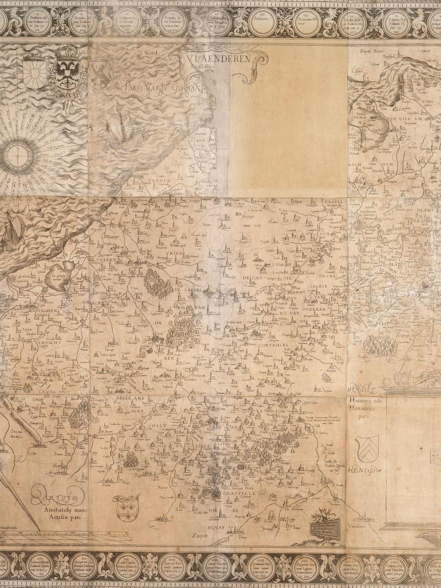  Gerard Mercator, map of Flanders