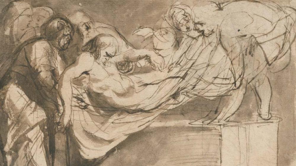 De graflegging - Jacob Jordaens